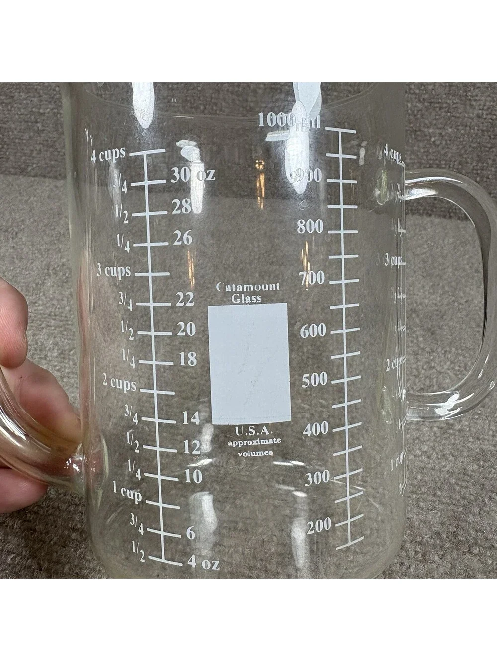Catamount Glass Gravy Fat Separator 2 Cup 500 ml Measurement Spout